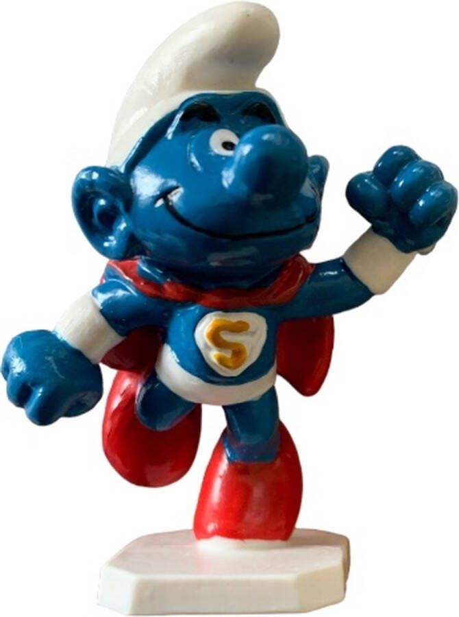 Schleich Superman smurf Staand op witte ondergrond 20119 6 cm