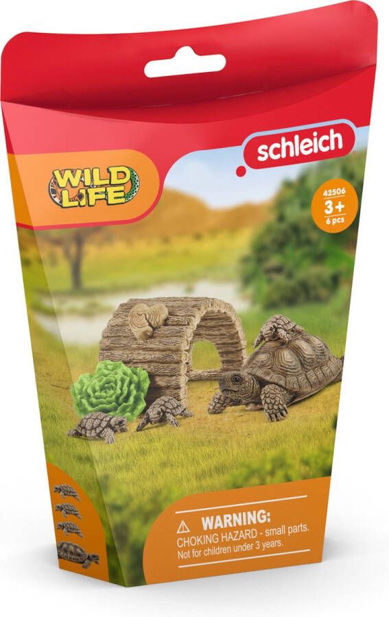 Schleich WILD LIFE Tehuis voor schildpadden Speelfigurenset Kinderspeelgoed voor Jongens en Meisjes 3 tot 8 jaar 42506