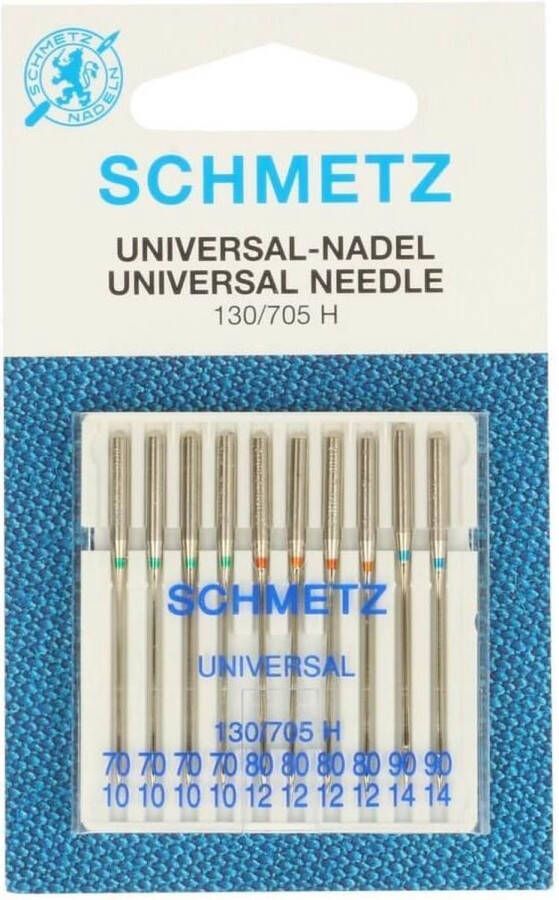 Schmetz naaimachine naalden universeel 130 705 H 70 80 90 (10 stuks totaal)
