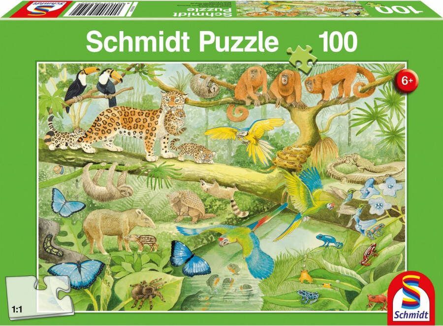 Schmidt 999 Games Legpuzzel Dieren In De Jungle Junior 100 Stukjes