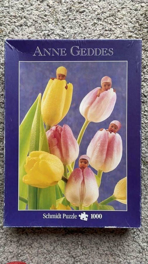 Schmidt Babys in Tulpen -Voorjaar -Anne Geddes 1000 Stukjes Puzzel