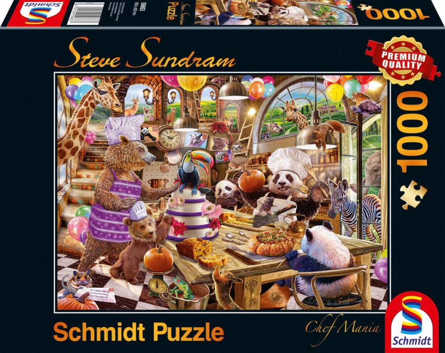 Schmidt Puzzle legpuzzel Chef Mania karton 1000 stukjes