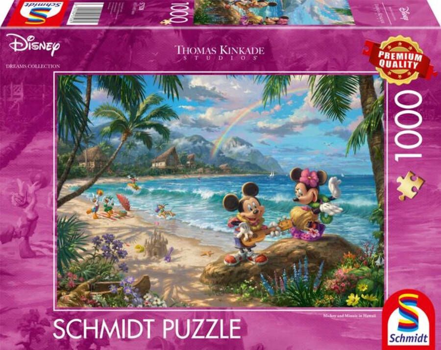 Schmidt Disney Dreams Puzzel Mickey & Minnie Mouse in Hawaii (1000 stukken)