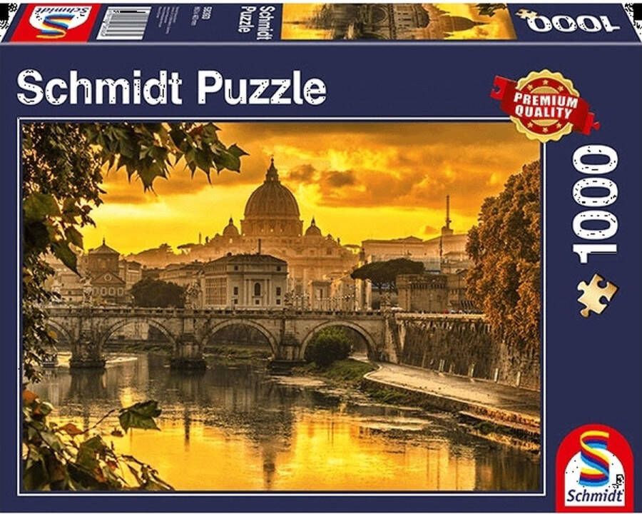 Schmidt SPIELE Gouden licht boven Rome puzzel 1000 stuks