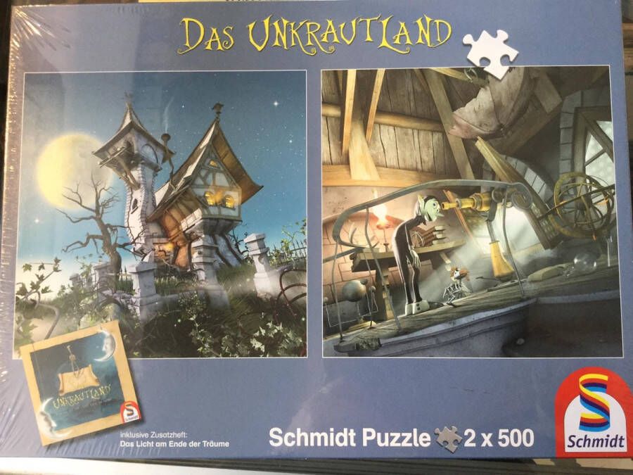 Schmidt Legpuzzel 2 x 500 stukjes Unkrautland De Toren & de Torenkamer puzzel