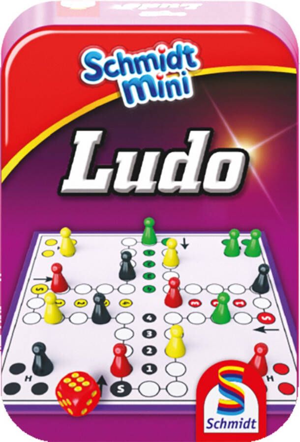 Schmidt 999 Games Bordspel Ludo Small Karton 18-delig