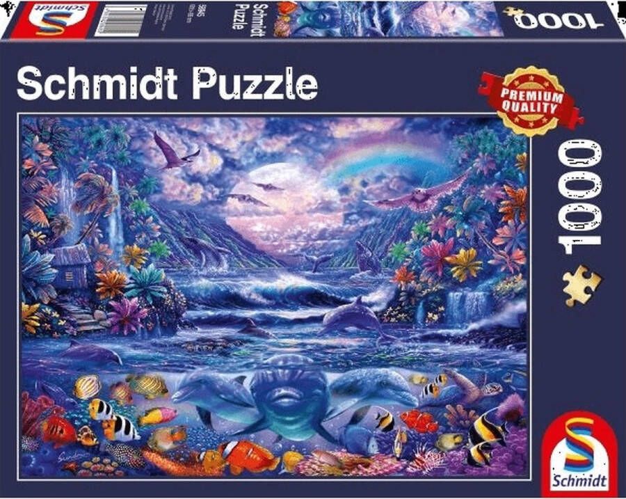 Schmidt legpuzzel Maanlicht Oase karton 1000 stukjes