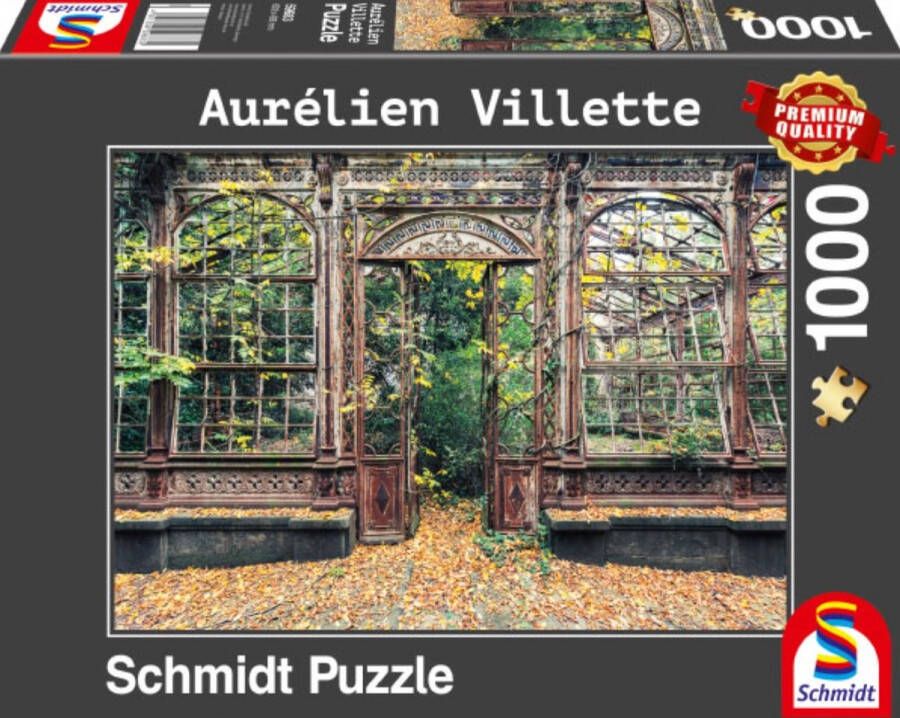 Schmidt Puzzel 1000 Stukjes Tuin Aurélien Villette Vegetal arch Premium Quality 59683 Grote Puzzel 69 x 49 cm