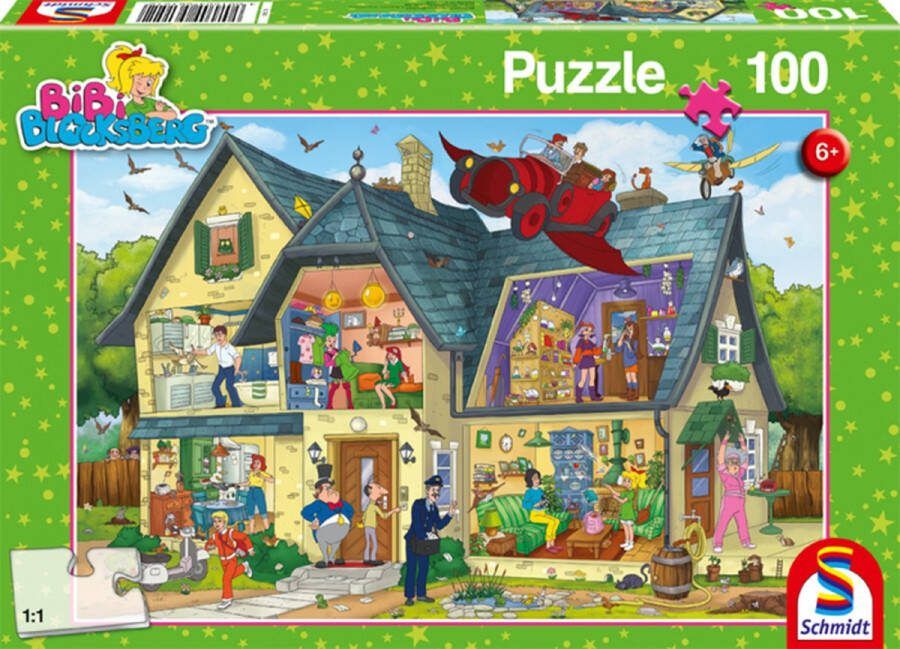 Schmidt Spiele Bibi Blocksberg: Bei Blocksbergs ist was los! Legpuzzel 100 stuk(s) Stripfiguren