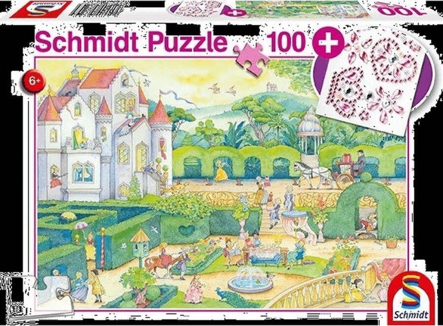 Schmidt legpuzzel Bij de Sprookjesprinsessen junior 100 stukjes