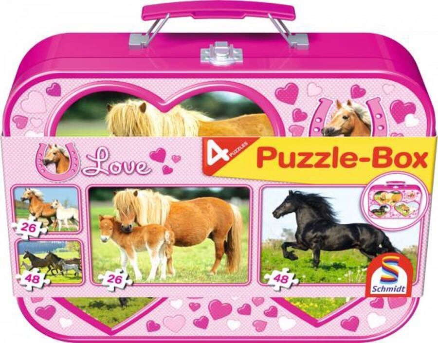 Schmidt Puzzel Box Paarden