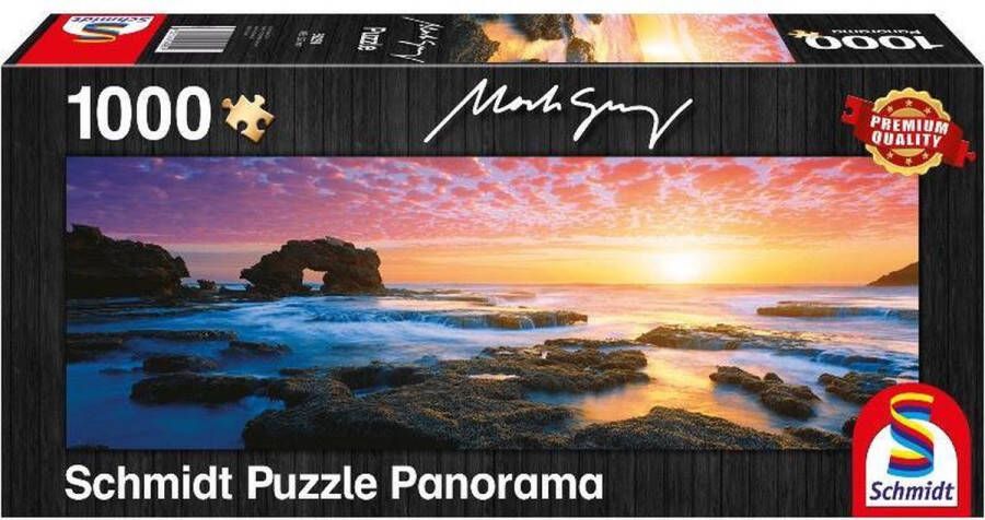 Schmidt Puzzel Bridgewater Bay zon's ondergang Panorama 1000 Stukjes