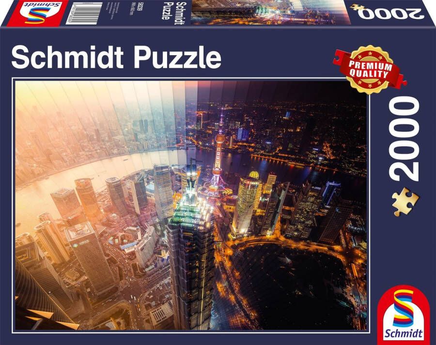 Schmidt puzzel Day and Night Time slice 2000 stukjes 12+
