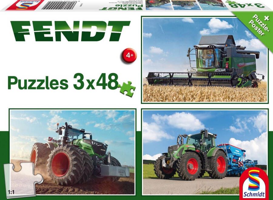 Schmidt puzzel Fendt 3 x 48 stukjes 4+