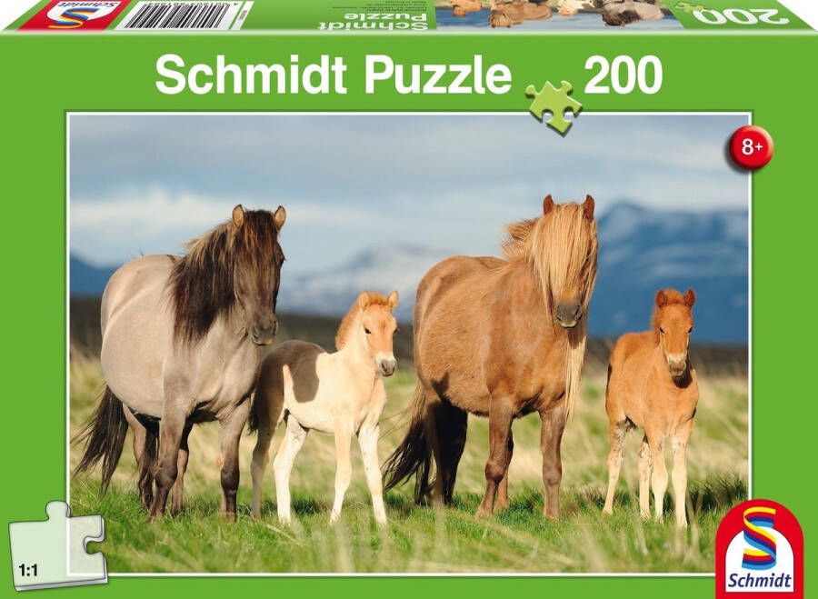 Schmidt puzzel Paardenfamilie 200 stukjes 8+