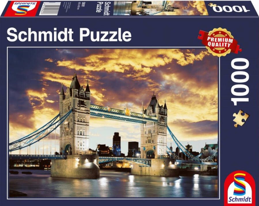 Schmidt Tower Bridge London 1000 stukjes Puzzel 12+