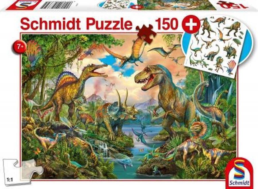 Schmidt puzzel Wilde Dino's 150 stukjes Puzzel
