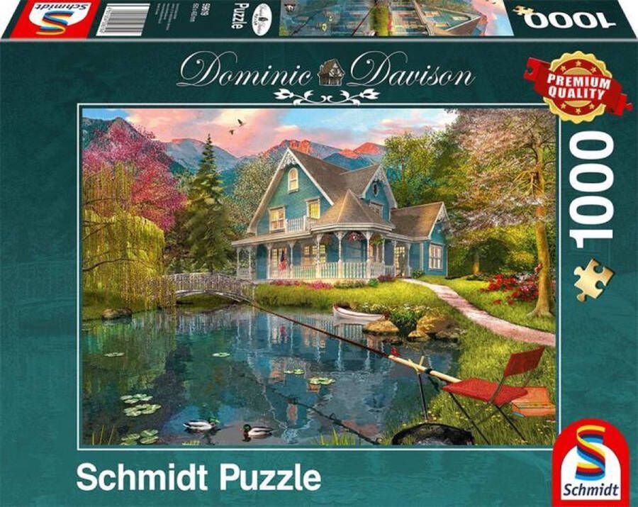 Schmidt Puzzle Legpuzzel Rusthuis Aan Het Meer 1000 Stukjes