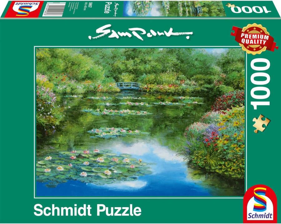 Schmidt Puzzle Puzzel Waterlely Vijver 37 Cm Karton 1000 Stukjes