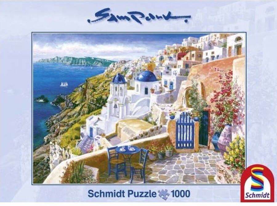 Selecta Spellen Schmidt Puzzel Sam Park: Blik op Santorini