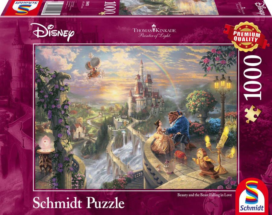 Coppens Schmidt puzzel Disney beauty and the beast falling in love 1000 stukjes