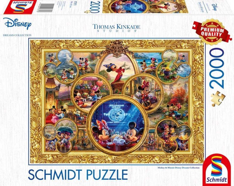 Schmidt Spiele Thomas Kinkade Studios: Disney Dreams Collections -Mickey & Minnie Legpuzzel 2000 stuk(s) Stripfiguren