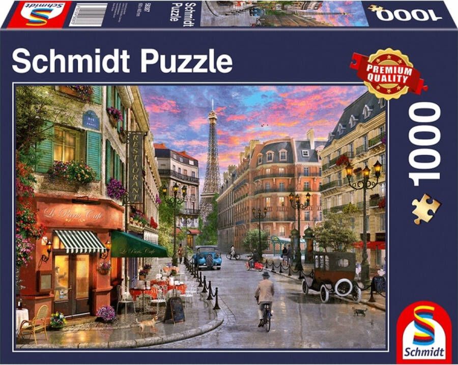 Schmidt Straat naar de Eiffeltoren 1000 stukjes Puzzel 12+