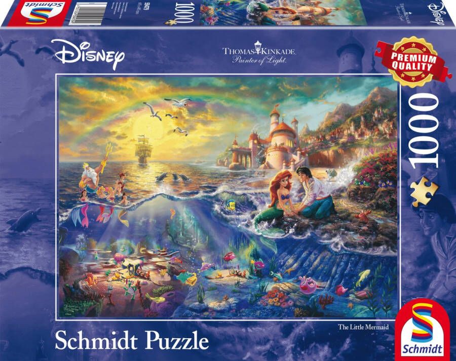 Coppens Schmidt puzzel 1000 stukjes Disney Kleine Zeemeermin AriÃl