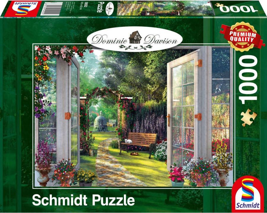 Schmidt Uitzicht op de betoverde tuin 1000 stukjes Puzzel 12+