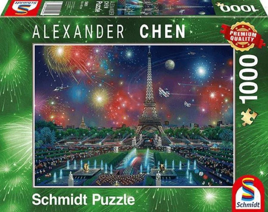 Schmidt -Vuurwerk bij de Eiffeltoren (1000) Puzzel