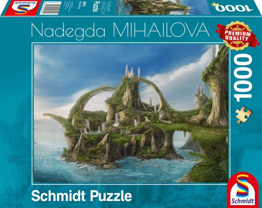 Speelgoedtrading Schmidt Puzzle Legpuzzel Watervalleneiland Karton 1000 Stukjes