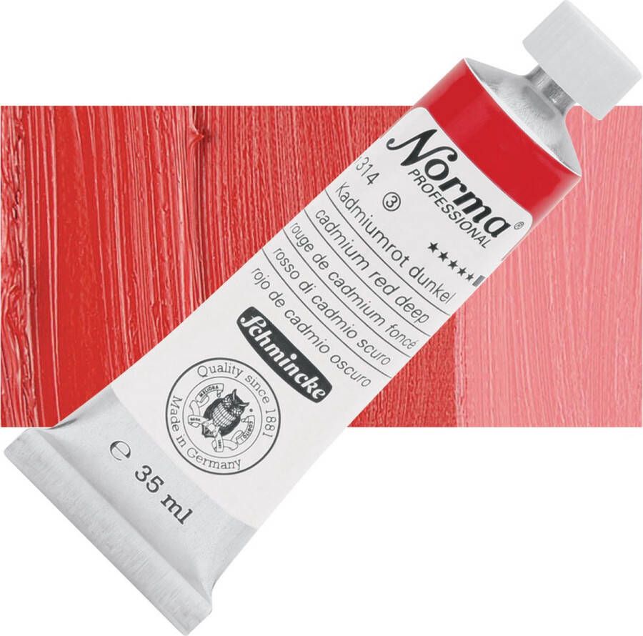 Schmincke Norma Professional Olieverf 35ml Cadmium Red Deep