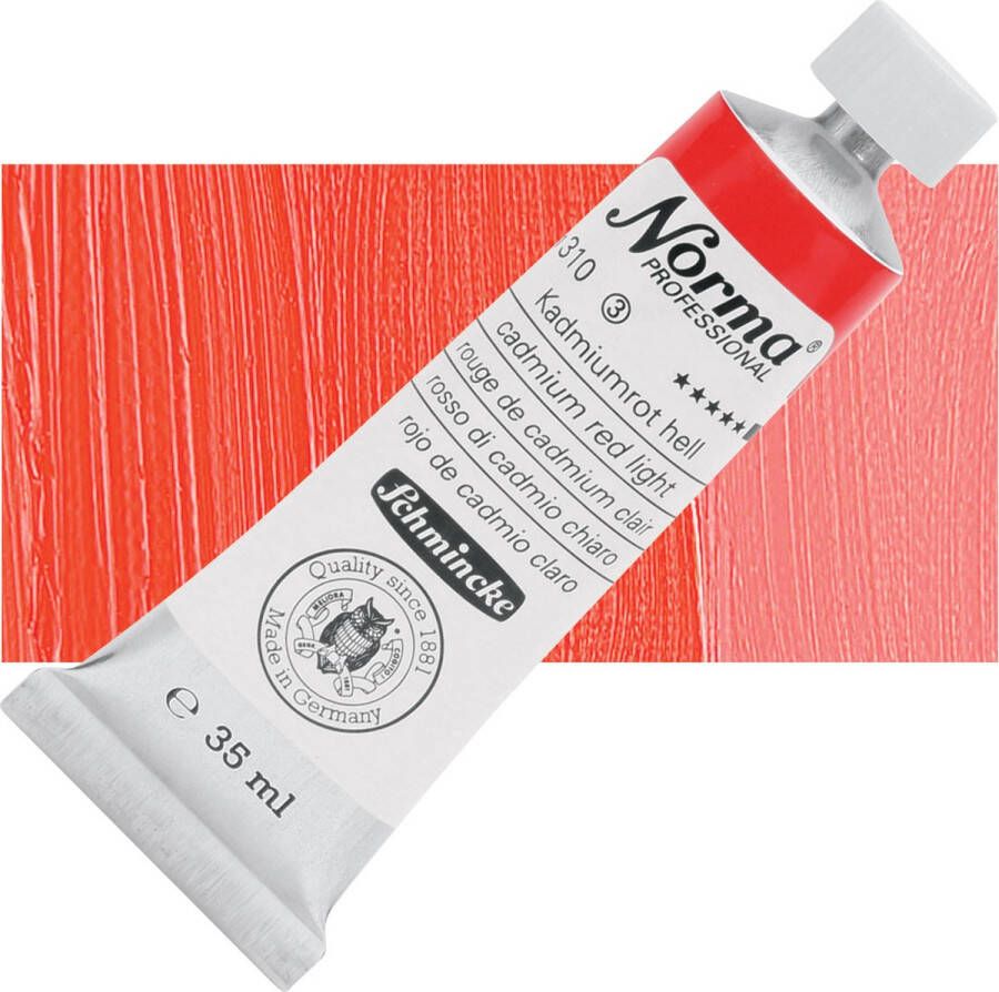 Schmincke Norma Professional Olieverf 35ml Cadmium Red Light (310)