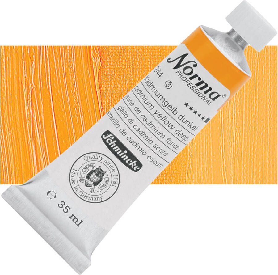 Schmincke Norma Professional Olieverf 35ml Cadmium Yellow Deep (244)