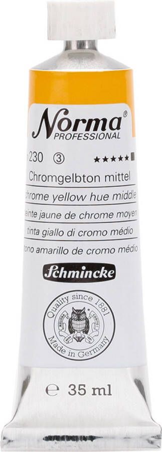 Schmincke Norma Professional Olieverf 35ml Chrome Yellow Hue Medium (230)