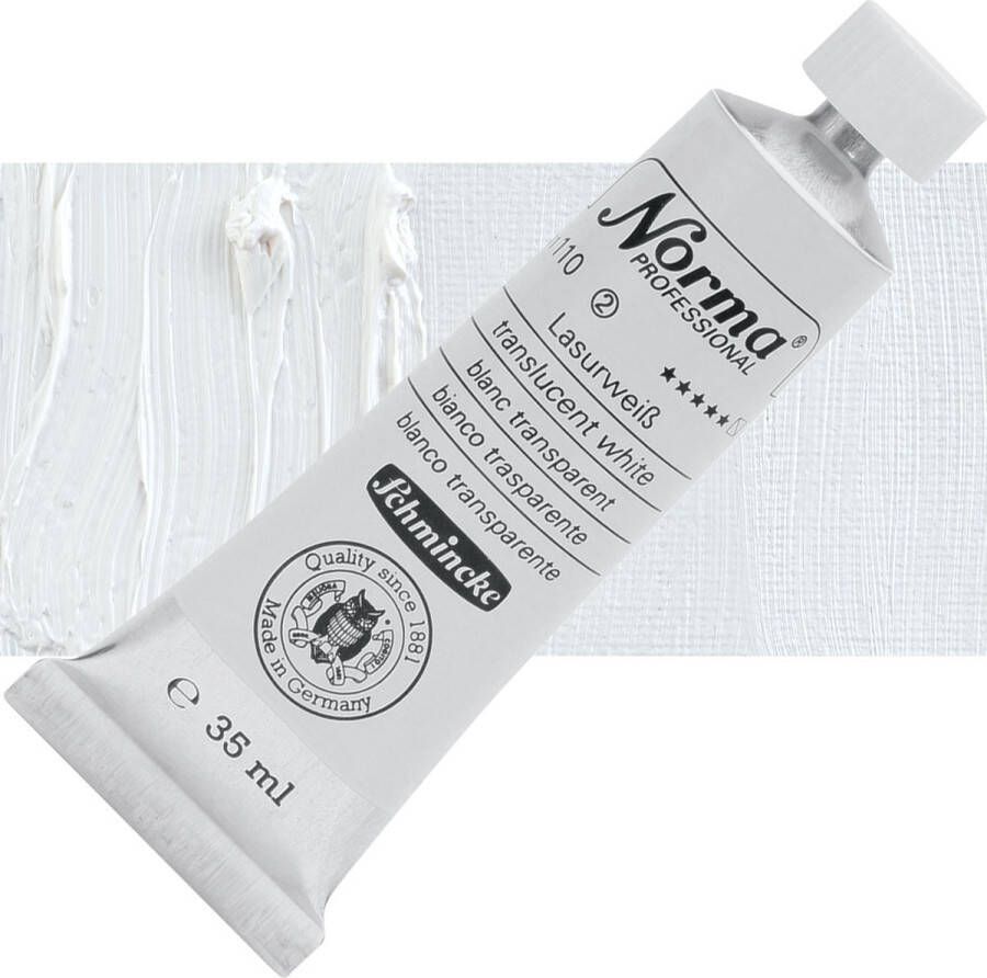 Schmincke Norma Professional Olieverf 35ml Transparent White (110)