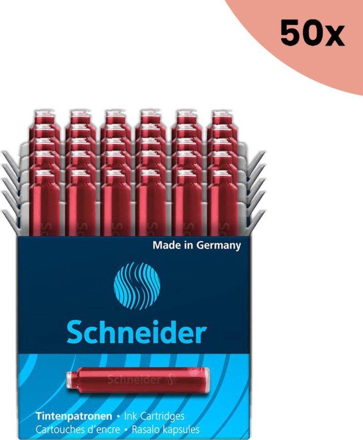 Schneider 25x Inktpatronen doos a 6 stuks rood