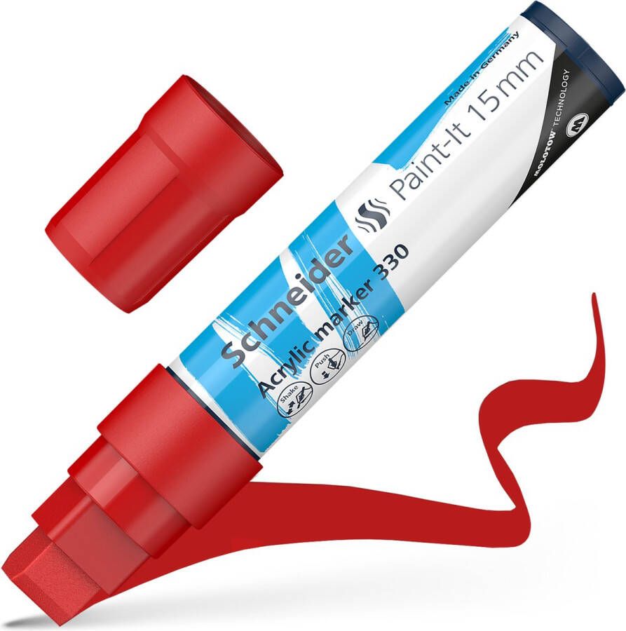 Schneider Schrijfwaren Schneider acrylmarker Paint-it 330 15mm rood S-120302