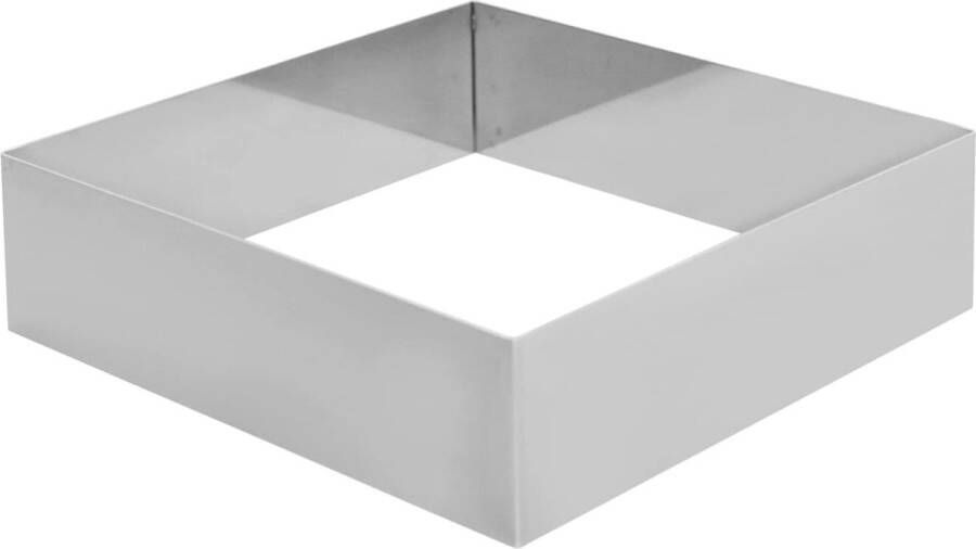 Schneider GmbH RVS taartring vierkant 220 x 220 x 50 mm