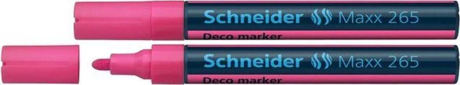 Schneider Schrijfwaren krijtmarker Schneider Maxx 265 roze. Set á 2x S-126509-2