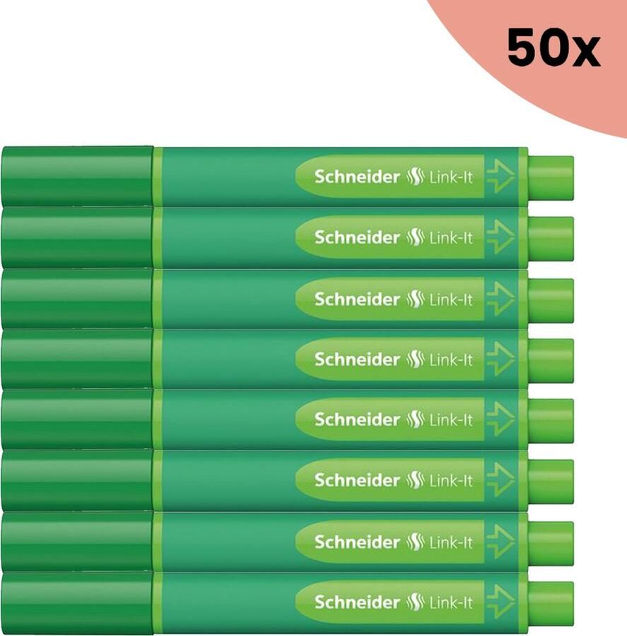 Schneider 50x Viltstift Link-It 1 0mm blackforest-green