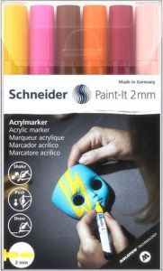 Schneider Schrijfwaren Schneider acrylmarker Paint-it 310 2mm etui 6 stuks S-120197