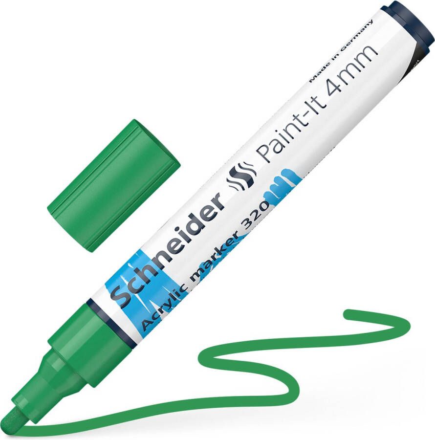 Schneider Schrijfwaren Schneider acrylmarker Paint-it 320 4mm groen S-120204