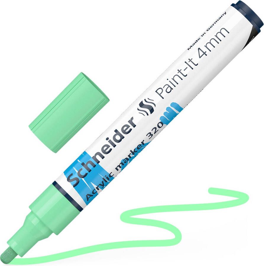 Schneider Schrijfwaren Schneider acrylmarker Paint-it 320 4mm pastel groen S-120224