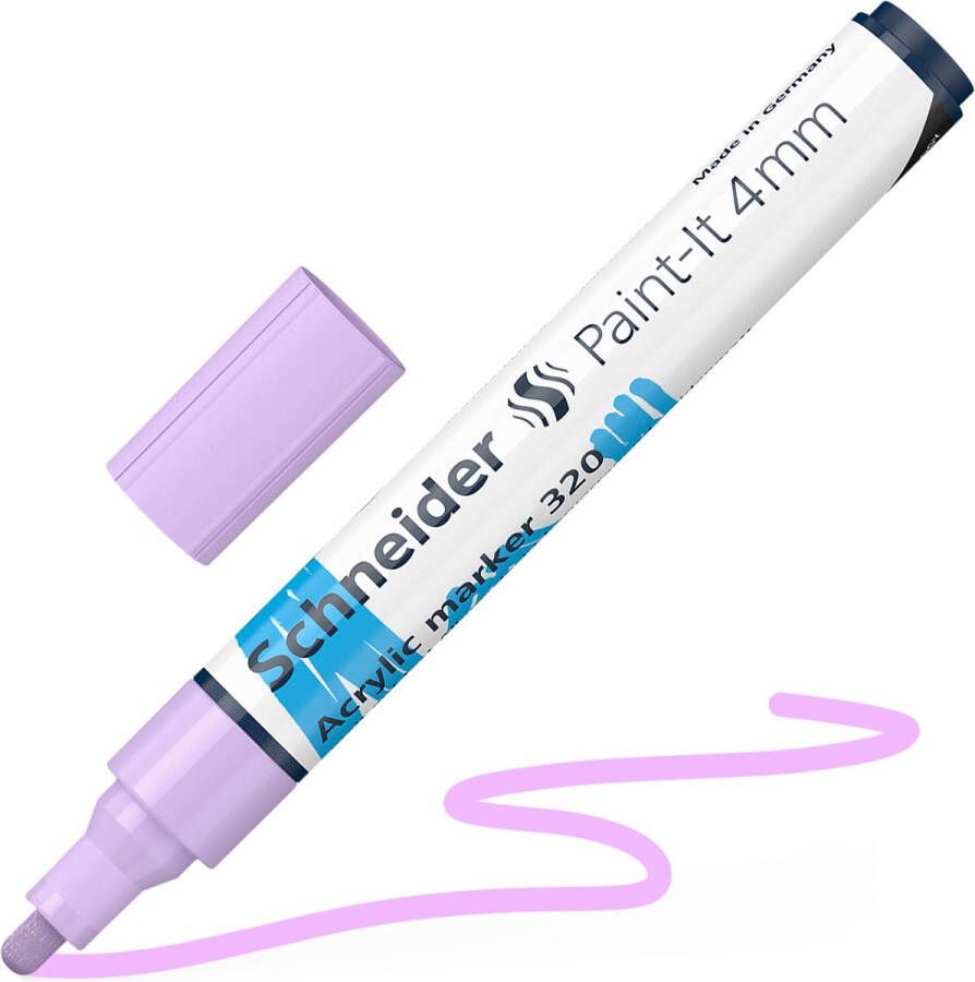 Schneider Schrijfwaren Schneider acrylmarker Paint-it 320 4mm pastel lila S-120228