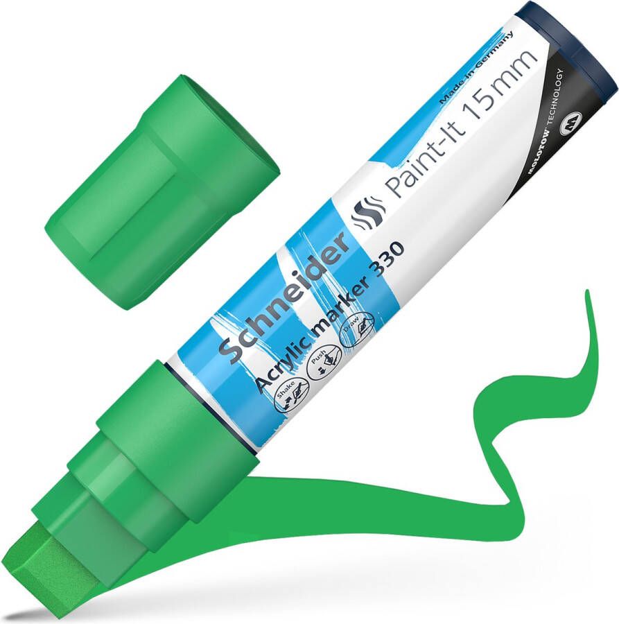 Schneider Schrijfwaren Schneider acrylmarker Paint-it 330 15mm groen S-120304