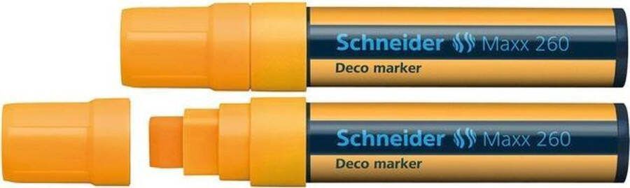Schneider Schrijfwaren krijtmarker Schneider Maxx 260 fluororanje. Set á 2x S-126006-2