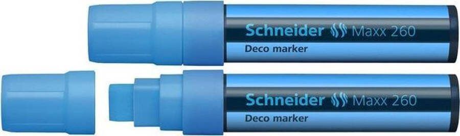 Schneider Schrijfwaren Schneider krijtmarker Maxx 260 lichtblauw 2 stuks S-126010-2