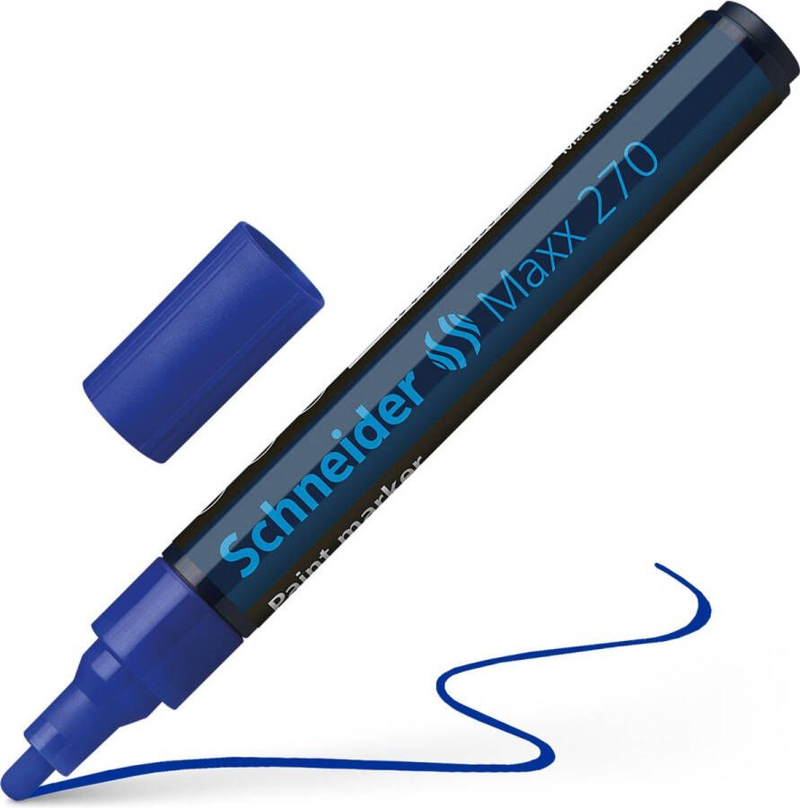 Schneider Schrijfwaren Schneider lakmarker Maxx 270 1-3 mm blauw S-127003