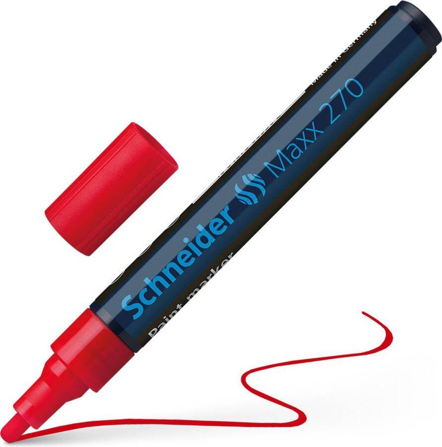 Schneider Schrijfwaren Schneider lakmarker Maxx 270 1-3 mm rood S-127002